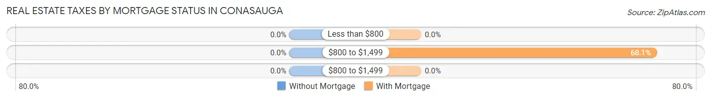 Real Estate Taxes by Mortgage Status in Conasauga