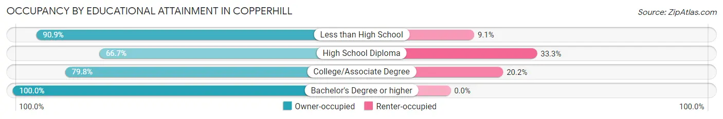 Occupancy by Educational Attainment in Copperhill