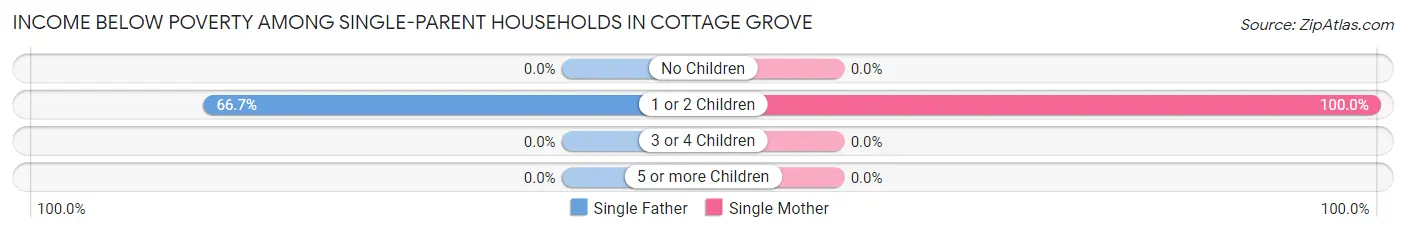 Income Below Poverty Among Single-Parent Households in Cottage Grove