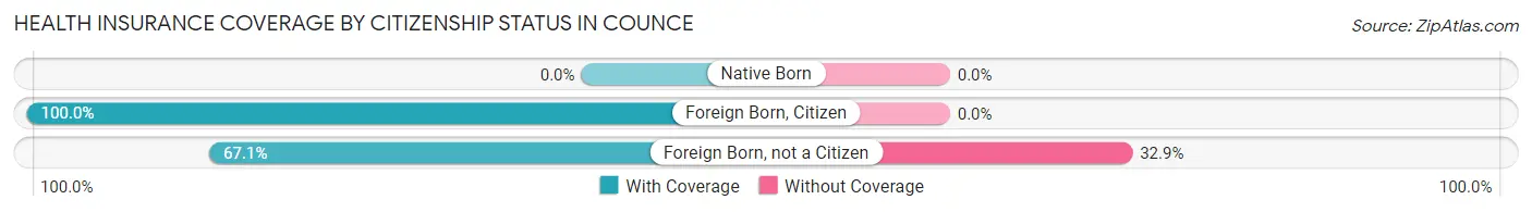 Health Insurance Coverage by Citizenship Status in Counce