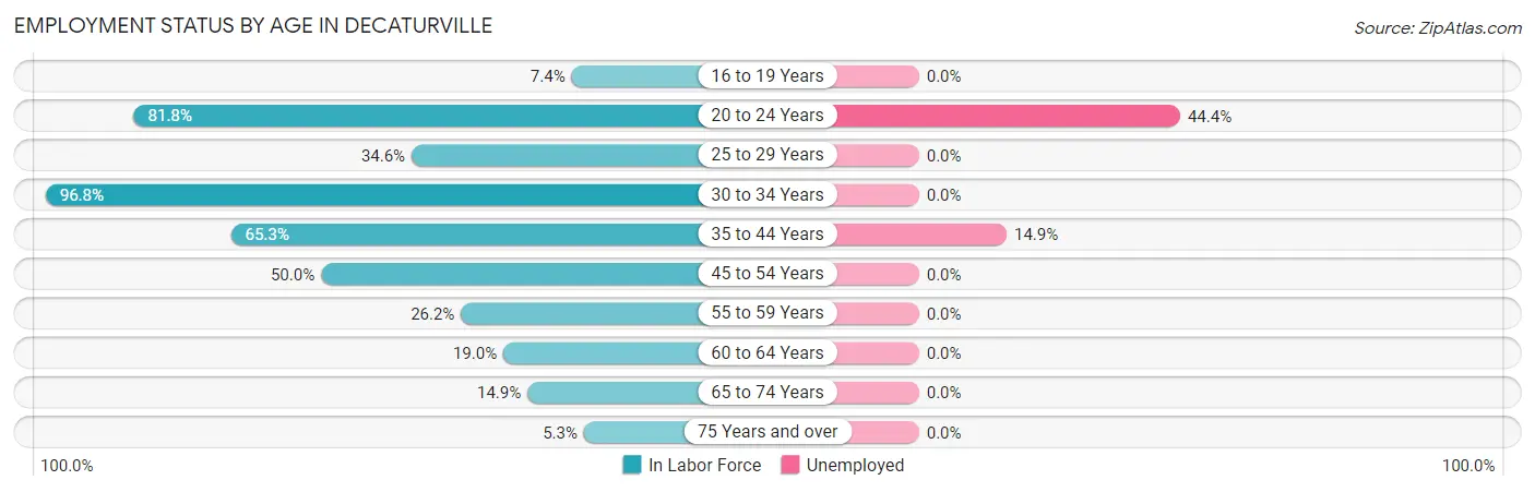 Employment Status by Age in Decaturville
