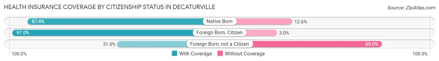 Health Insurance Coverage by Citizenship Status in Decaturville