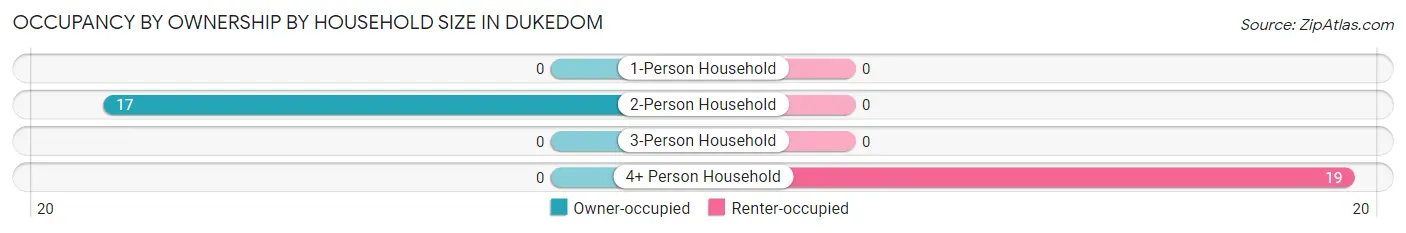 Occupancy by Ownership by Household Size in Dukedom