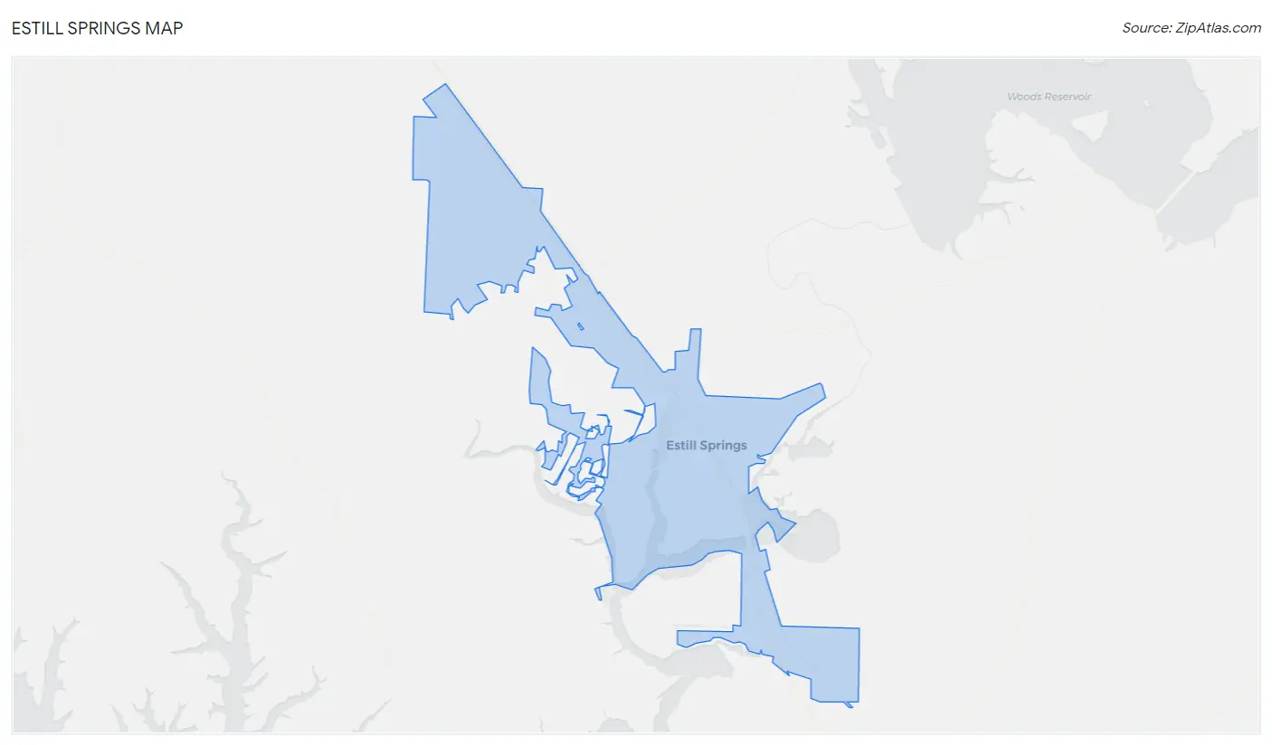 Estill Springs Map