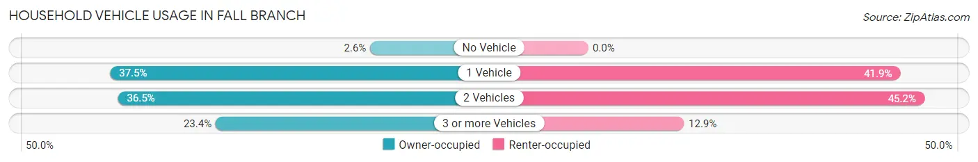 Household Vehicle Usage in Fall Branch