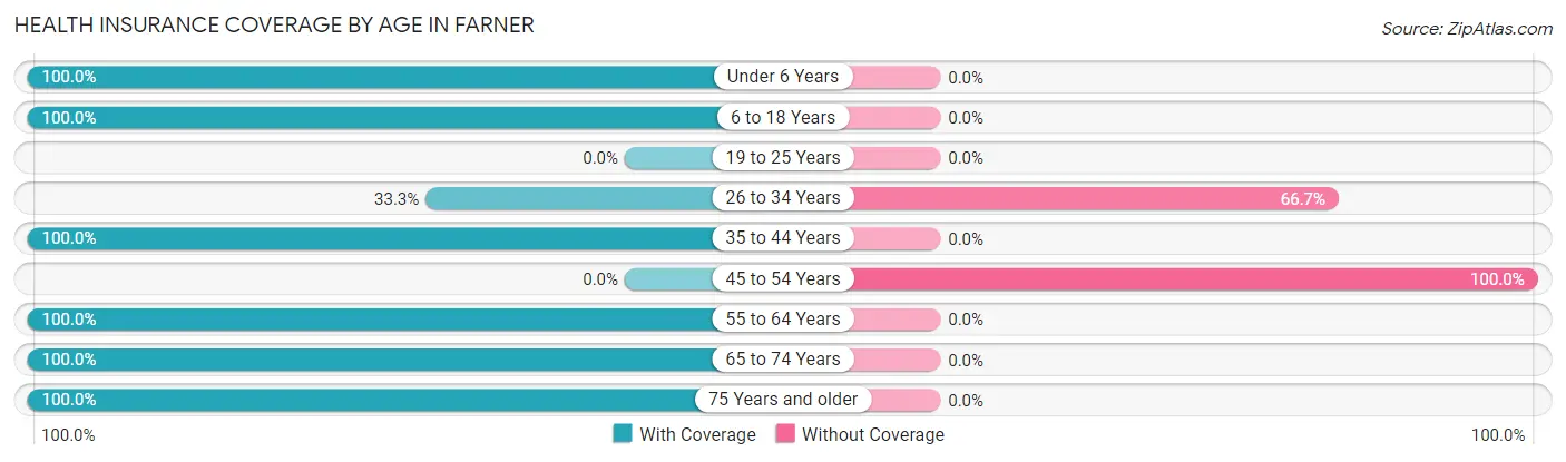 Health Insurance Coverage by Age in Farner