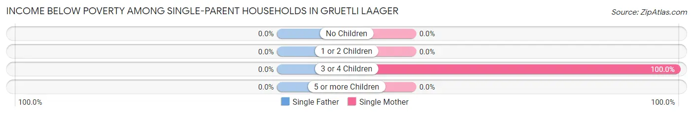Income Below Poverty Among Single-Parent Households in Gruetli Laager