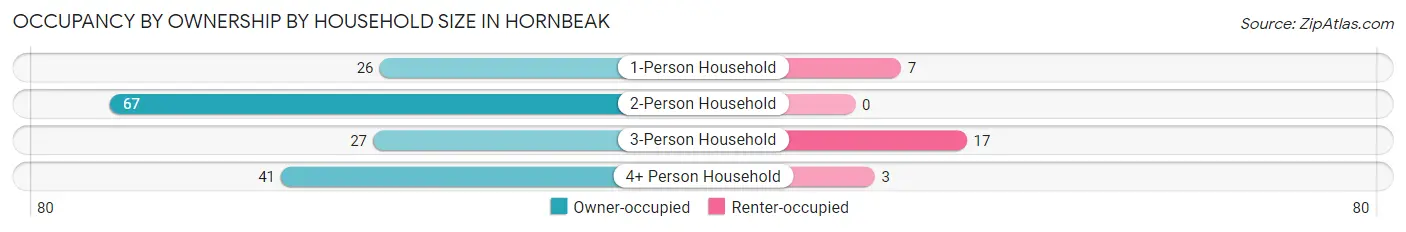 Occupancy by Ownership by Household Size in Hornbeak