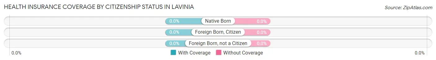 Health Insurance Coverage by Citizenship Status in Lavinia