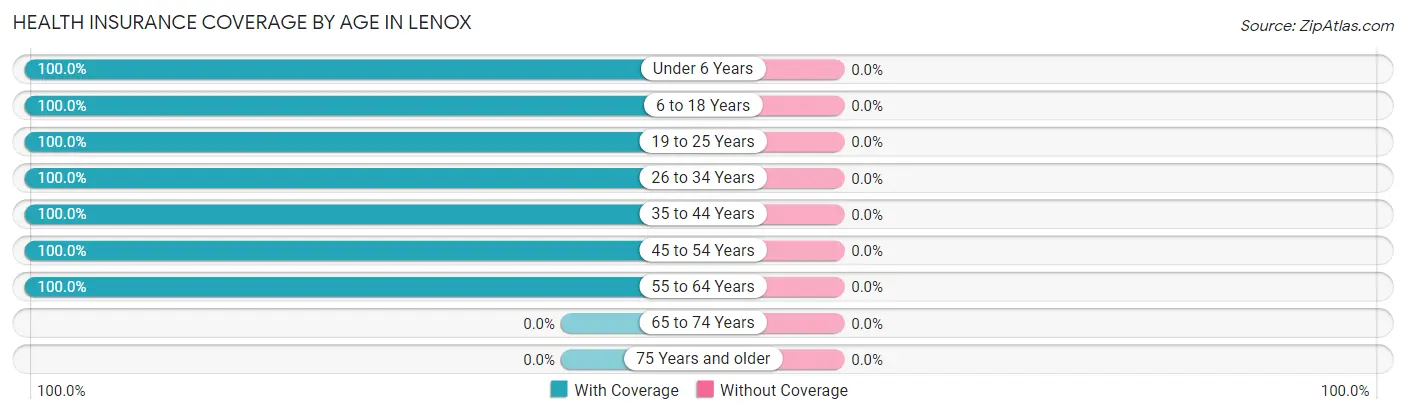 Health Insurance Coverage by Age in Lenox
