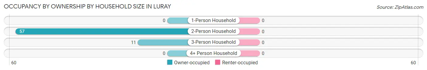 Occupancy by Ownership by Household Size in Luray