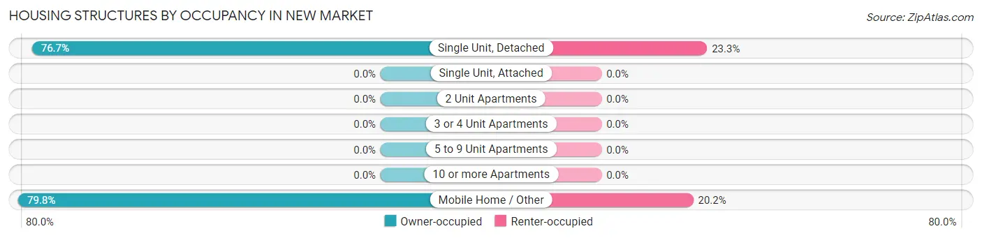 Housing Structures by Occupancy in New Market