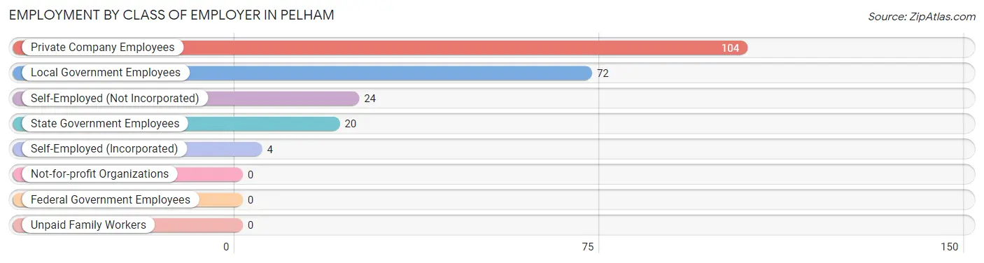 Employment by Class of Employer in Pelham