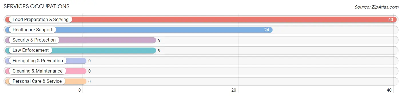 Services Occupations in Pelham