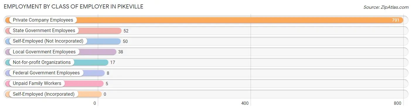 Employment by Class of Employer in Pikeville