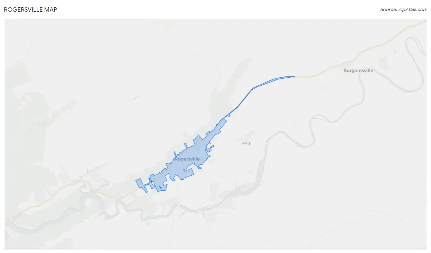 Rogersville Map