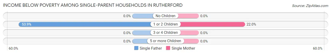 Income Below Poverty Among Single-Parent Households in Rutherford