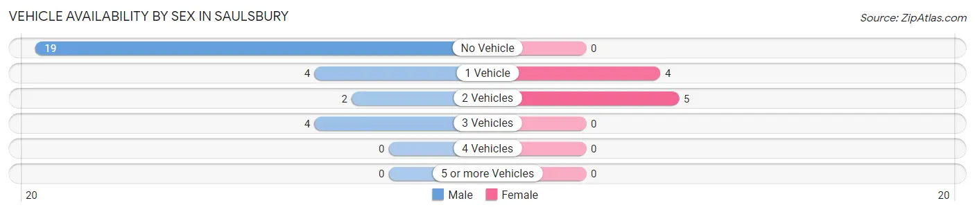 Vehicle Availability by Sex in Saulsbury