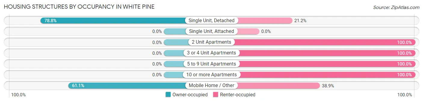 Housing Structures by Occupancy in White Pine