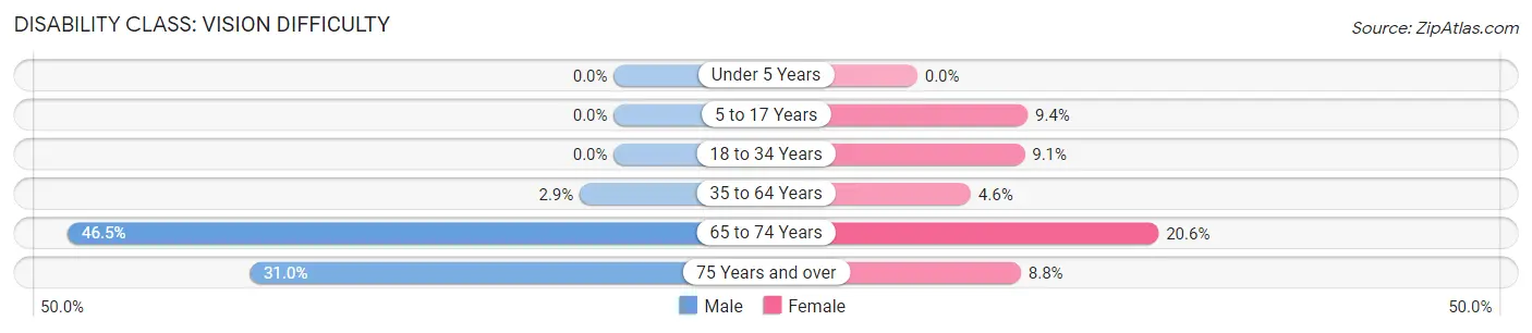 Disability in Albany: <span>Vision Difficulty</span>