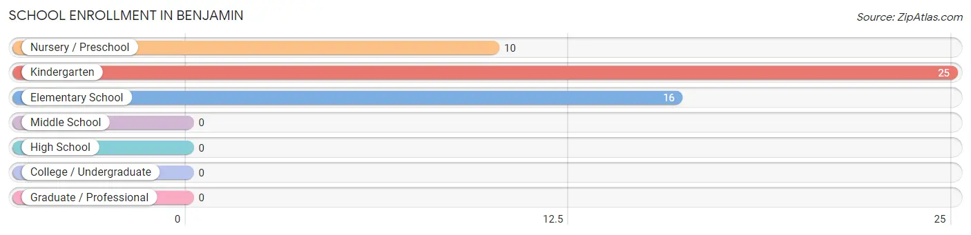 School Enrollment in Benjamin