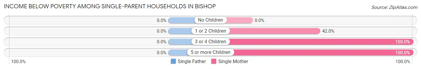 Income Below Poverty Among Single-Parent Households in Bishop