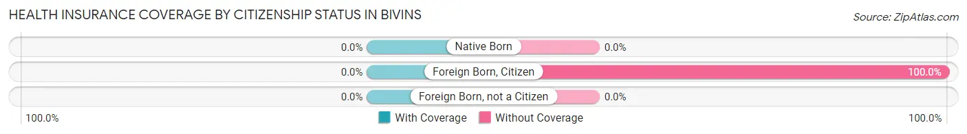 Health Insurance Coverage by Citizenship Status in Bivins