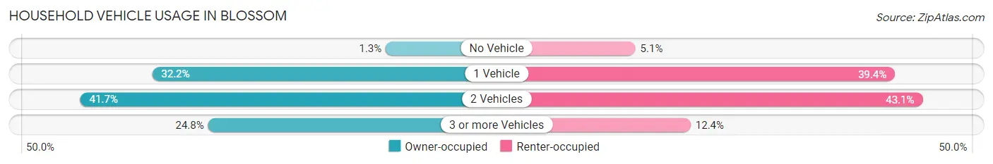 Household Vehicle Usage in Blossom