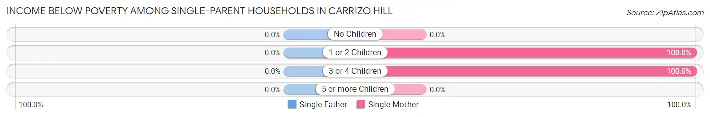 Income Below Poverty Among Single-Parent Households in Carrizo Hill