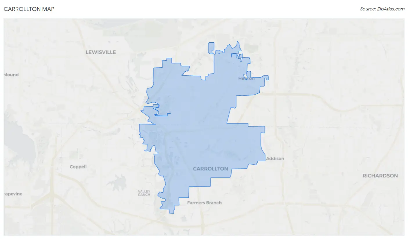 Carrollton Map