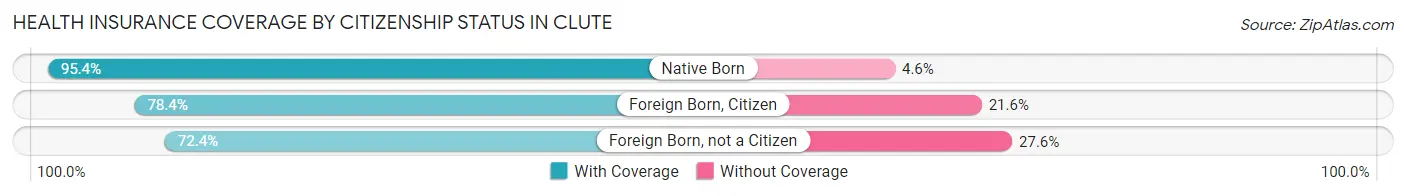 Health Insurance Coverage by Citizenship Status in Clute