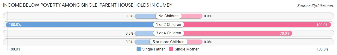 Income Below Poverty Among Single-Parent Households in Cumby