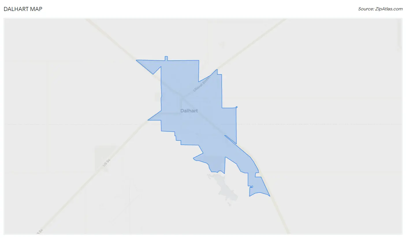 Dalhart Map