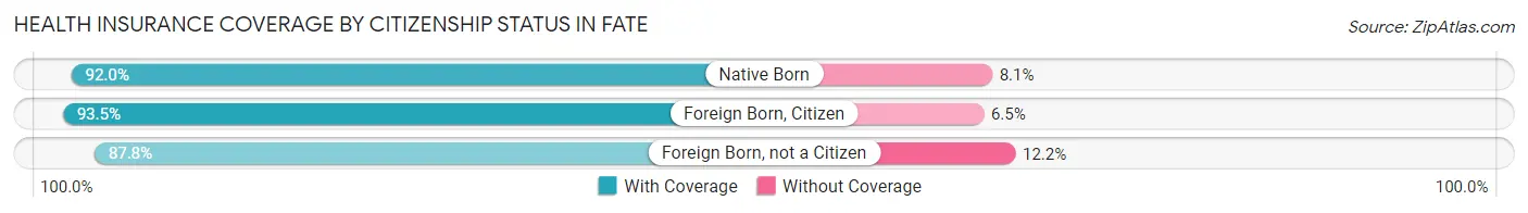 Health Insurance Coverage by Citizenship Status in Fate