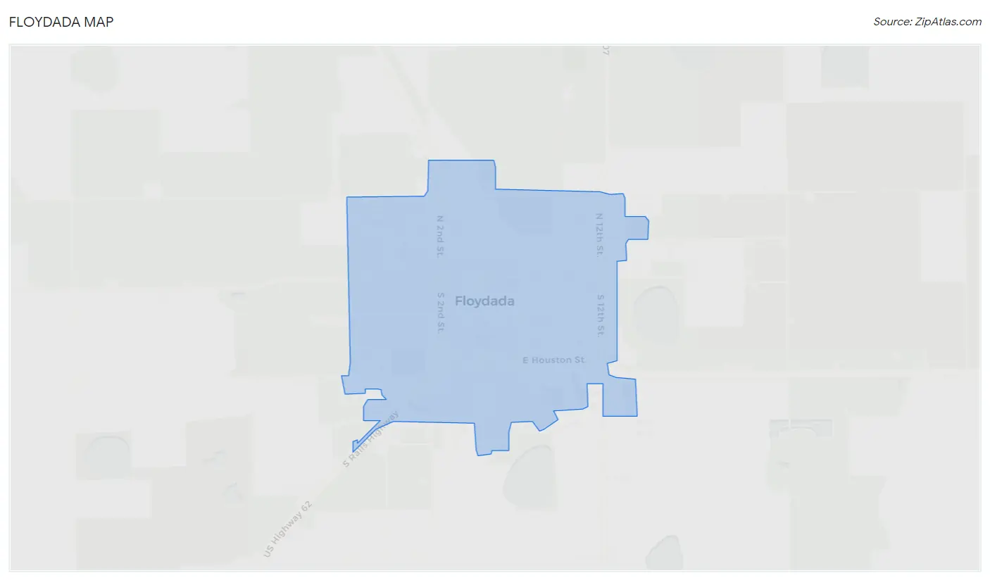 Floydada Map