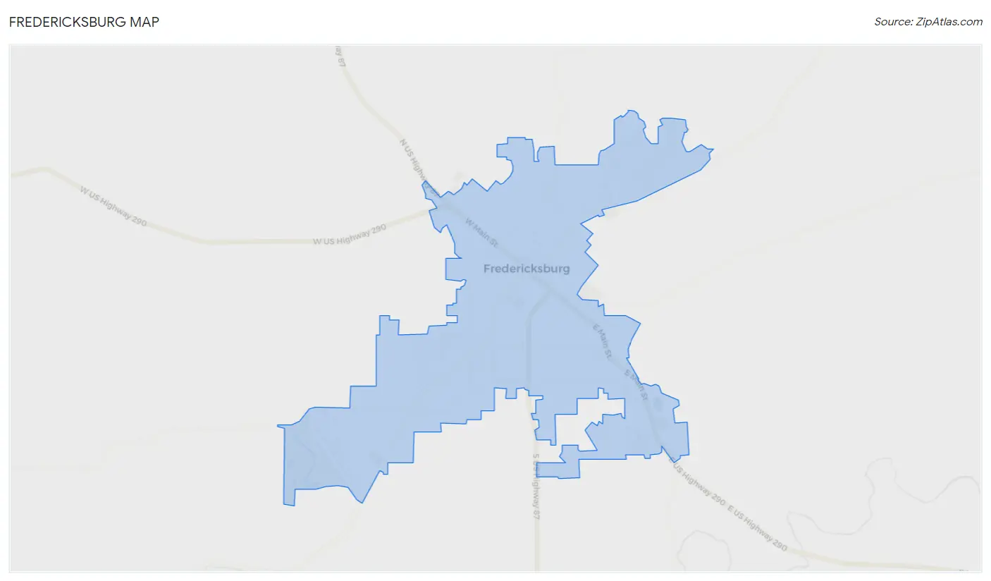 Fredericksburg Map