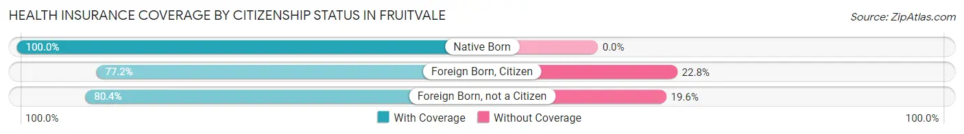 Health Insurance Coverage by Citizenship Status in Fruitvale