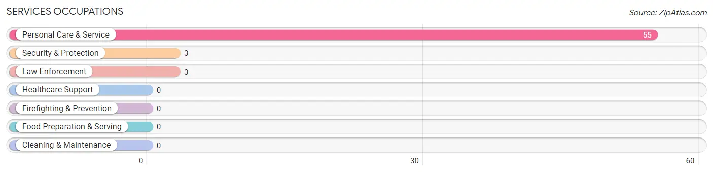 Services Occupations in Gause