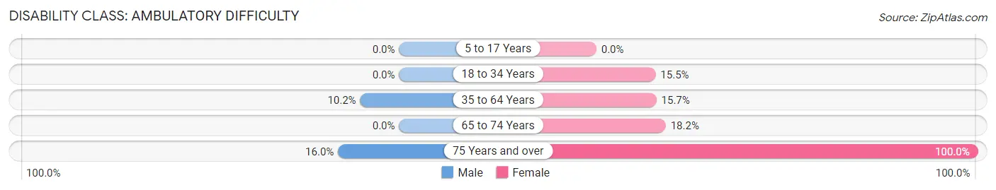 Disability in Gordon: <span>Ambulatory Difficulty</span>