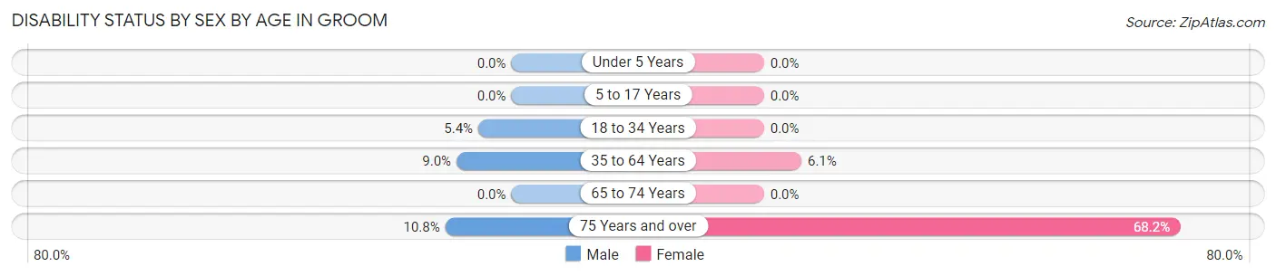 Disability Status by Sex by Age in Groom