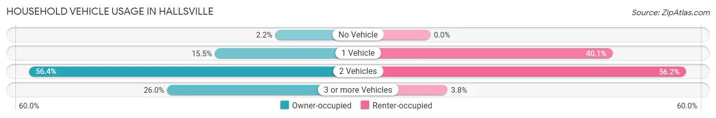 Household Vehicle Usage in Hallsville