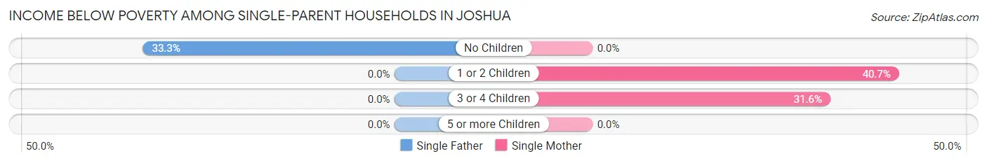 Income Below Poverty Among Single-Parent Households in Joshua
