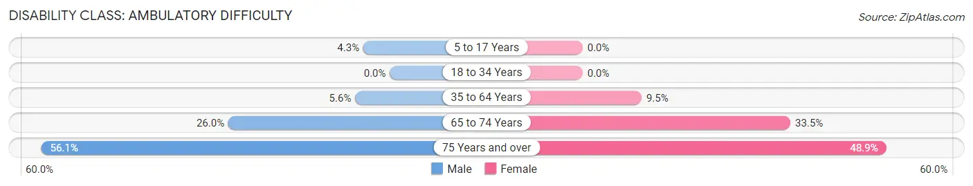 Disability in Kaufman: <span>Ambulatory Difficulty</span>