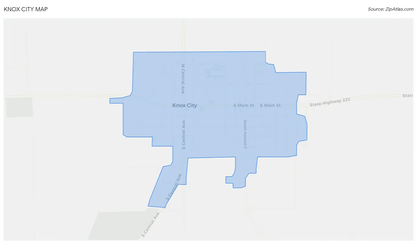 Knox City Map