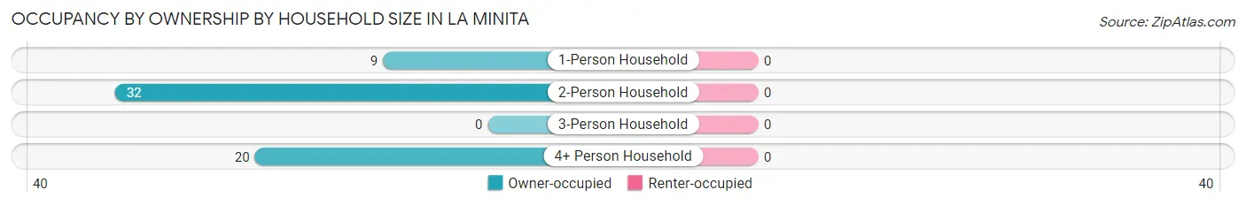 Occupancy by Ownership by Household Size in La Minita