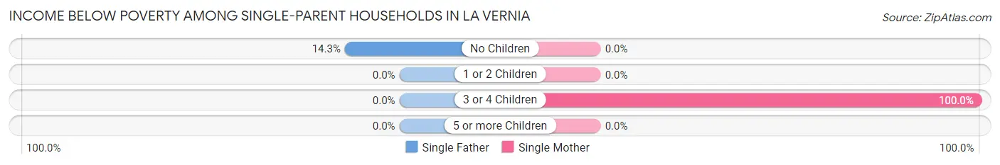 Income Below Poverty Among Single-Parent Households in La Vernia