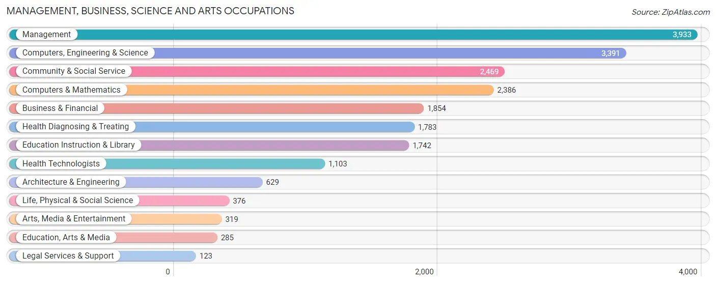 Management, Business, Science and Arts Occupations in Little Elm