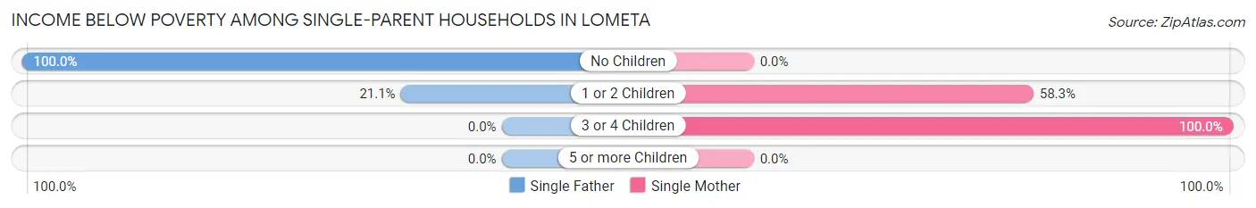 Income Below Poverty Among Single-Parent Households in Lometa