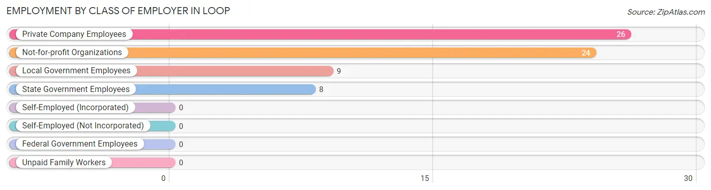 Employment by Class of Employer in Loop