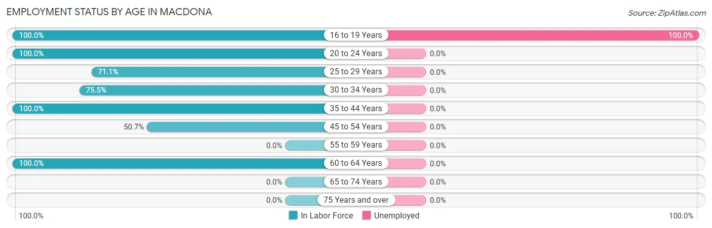 Employment Status by Age in Macdona